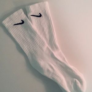 White Nike Socks.